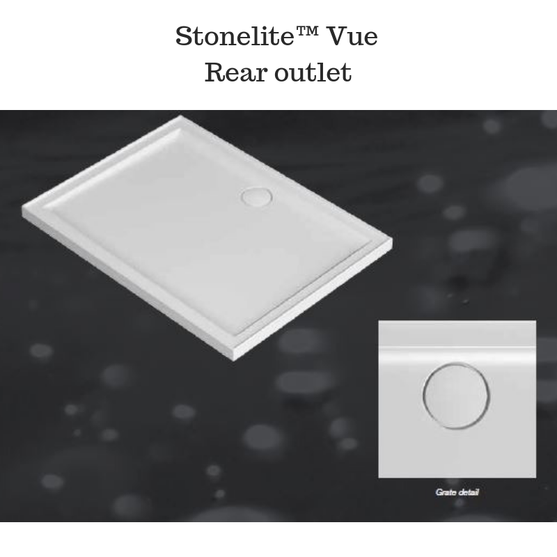 Low Profile Solid Shower Base - stonelite vue