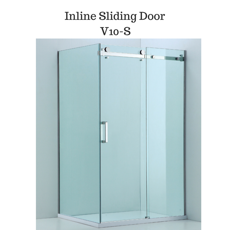 Frameless Shower screen with Sliding Door