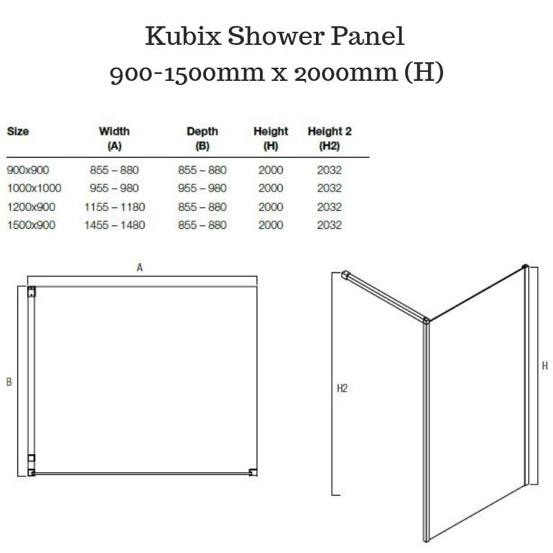 Framed Shower Panel - Kubix Shower Panel