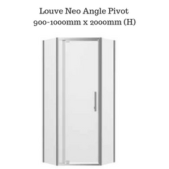 Corner Shower Screen - Louve Neo Angle Pivot
