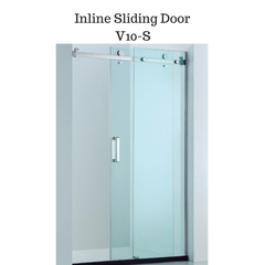 Frameless Shower screen with Sliding Door