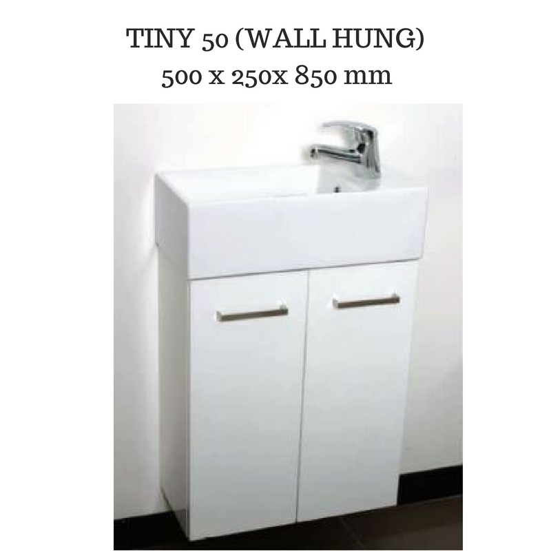 Tiny Small Powder room Vanity