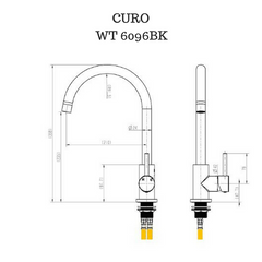 Pentro Chrome Pull Out Mixer KT21.01