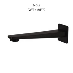 Exon Wall Bath Spout Matte Black WT118BK