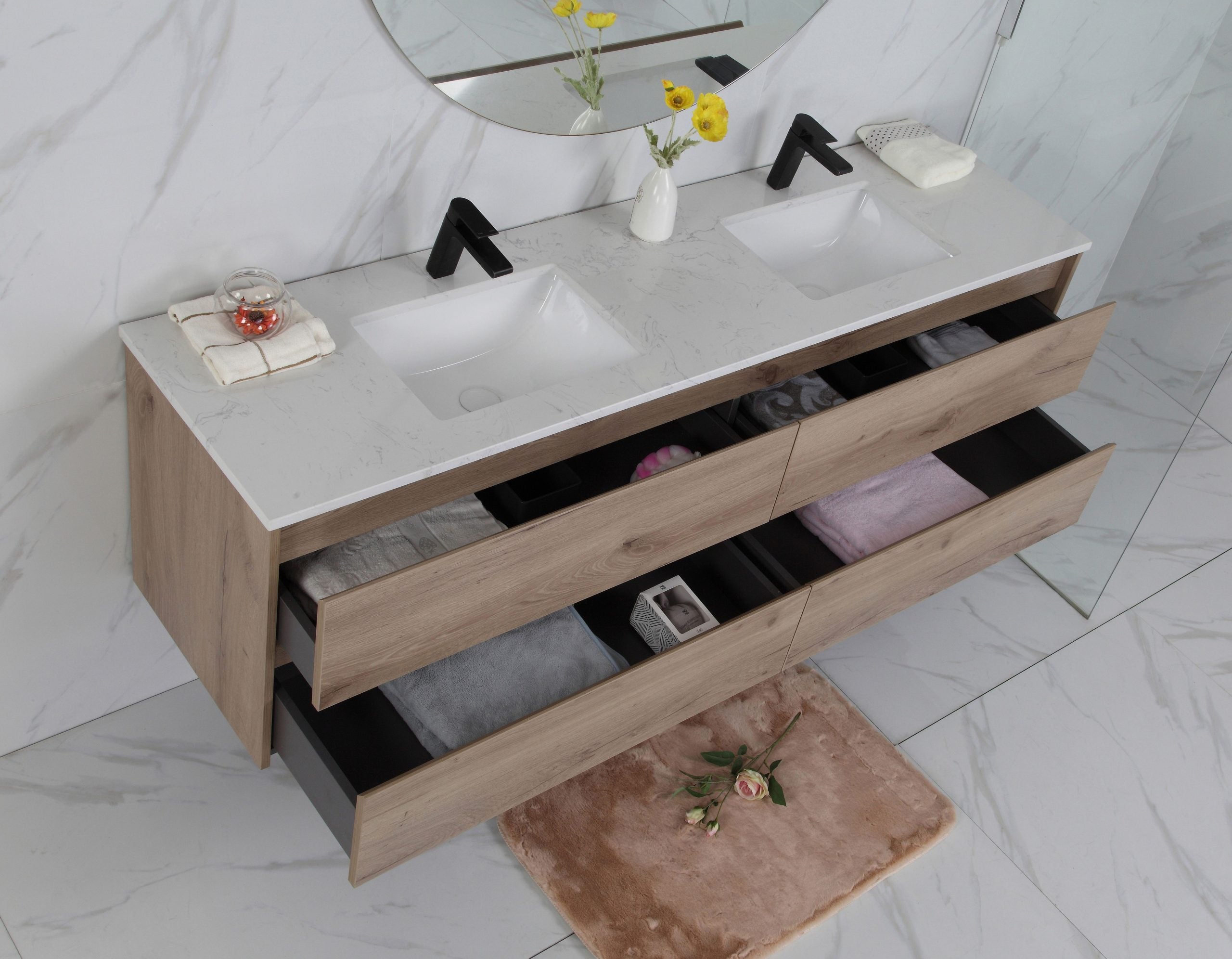 MAX  1500mm Timber Look Wall Hung Vanity
