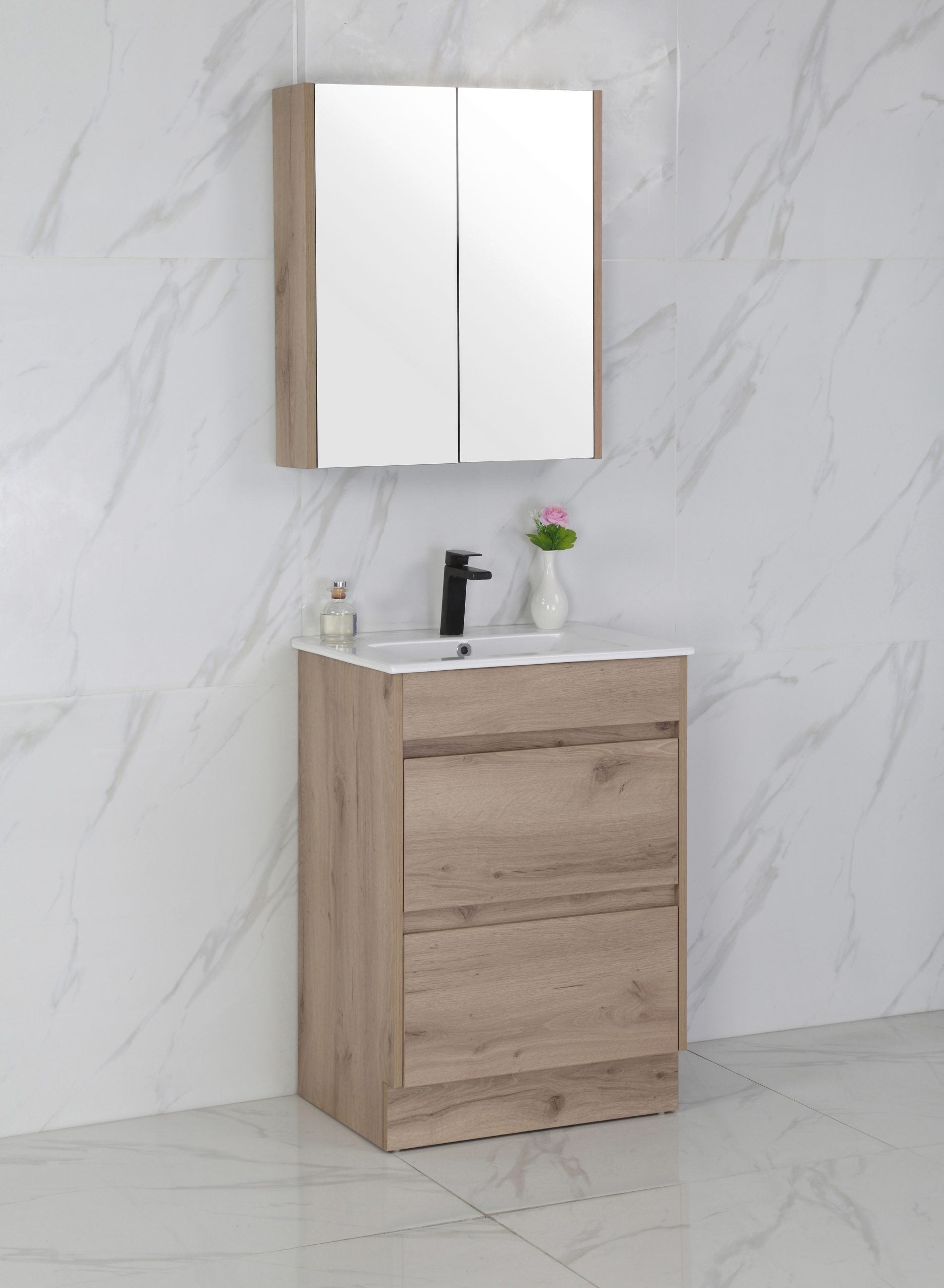 MAX 600mm Timber Look Freestanding Vanity