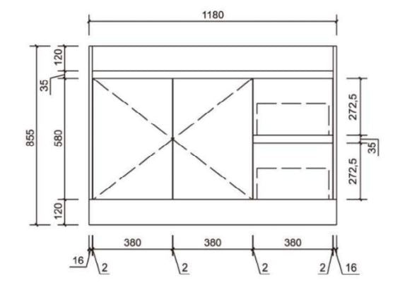 Grace 1200mm Freestanding Timber look Bathroom Vanity