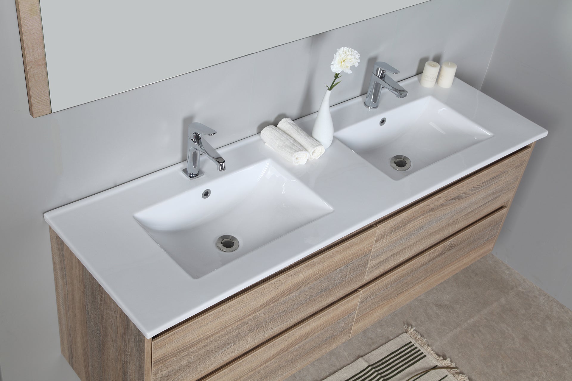 Leo 1500 Wall Hung Timber-look-bathroom-vanity