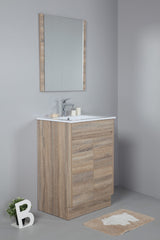 Grace 600mm Freestanding Timber look Bathroom Vanity