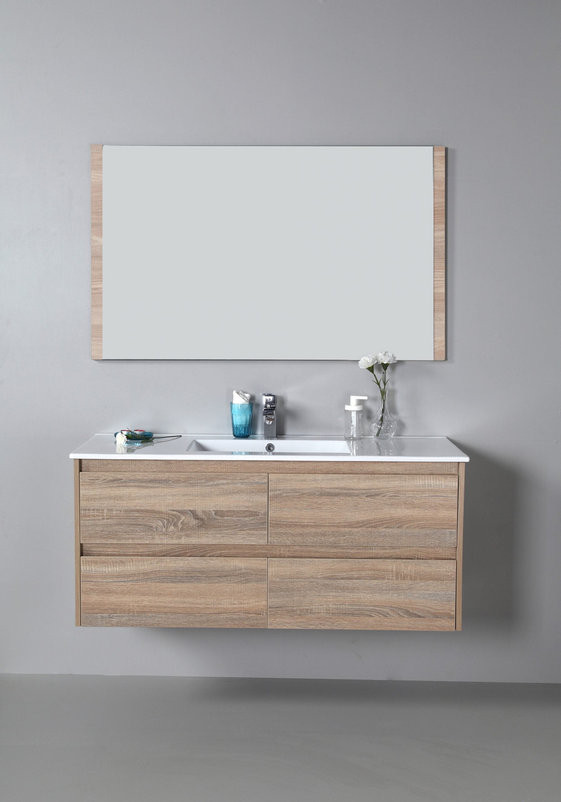 Leo 1200 Wall Hung Timber-look-bathroom-vanity