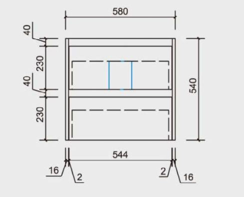 Leo 600 Wall Hung Timber-look-bathroom-vanity