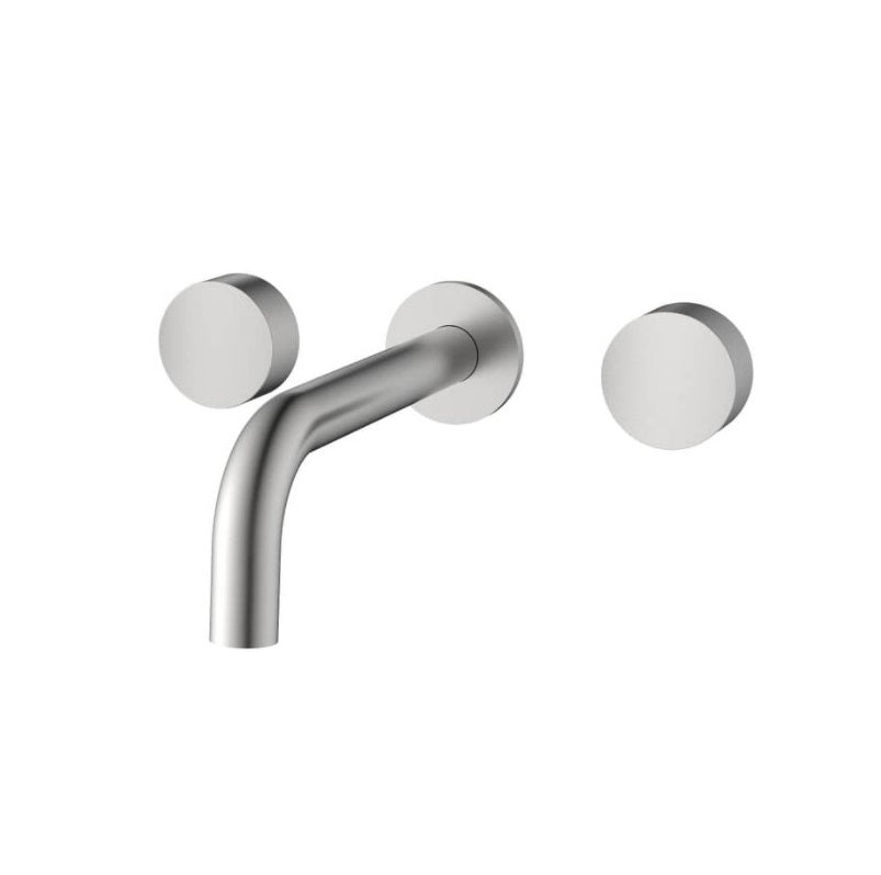 Vivo Bath/Basin Wall Assembly set with Hot and Cold Taps Brushed Nickel