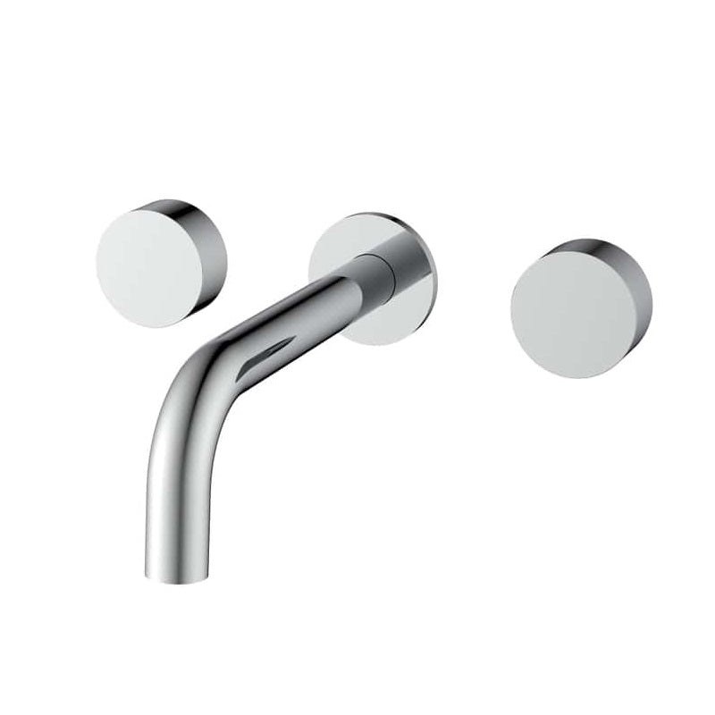 Vivo Bath/Basin Wall Assembly set with Hot and Cold Taps Polished Chrome