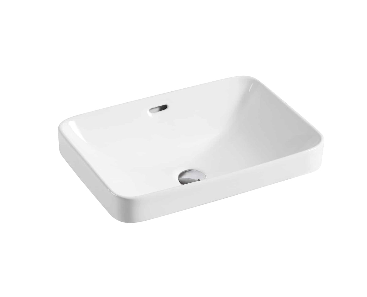 WB 5237A Nero Half Insert Basin