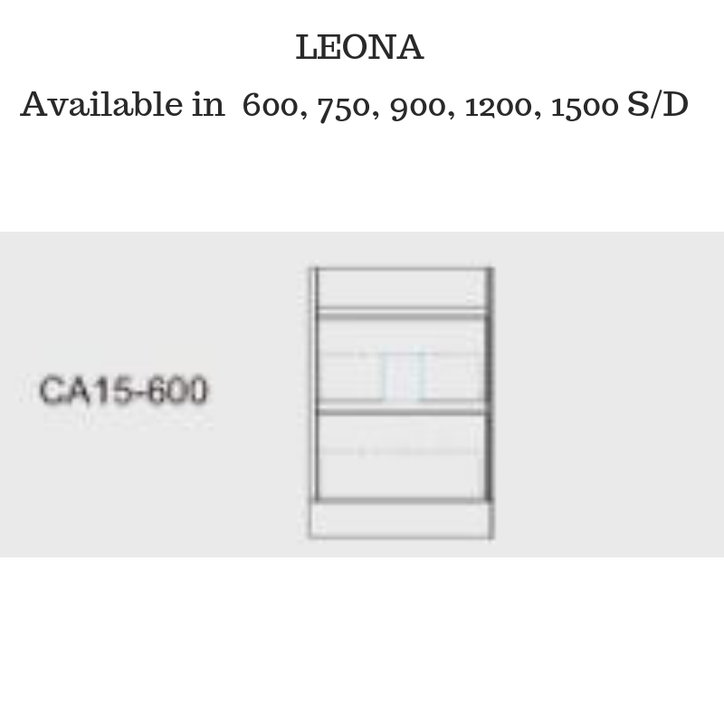 Leona 600mm Freestanding Bathroom Vanity
