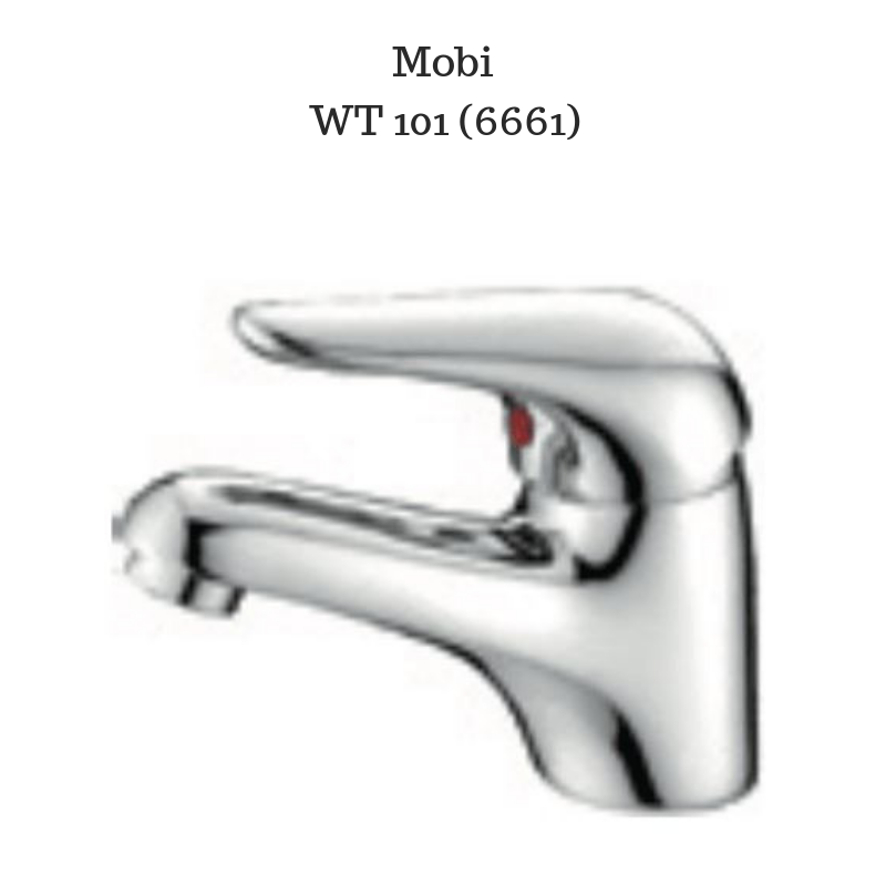 Compact Basin Mixer Polished Chrome - WT6661
