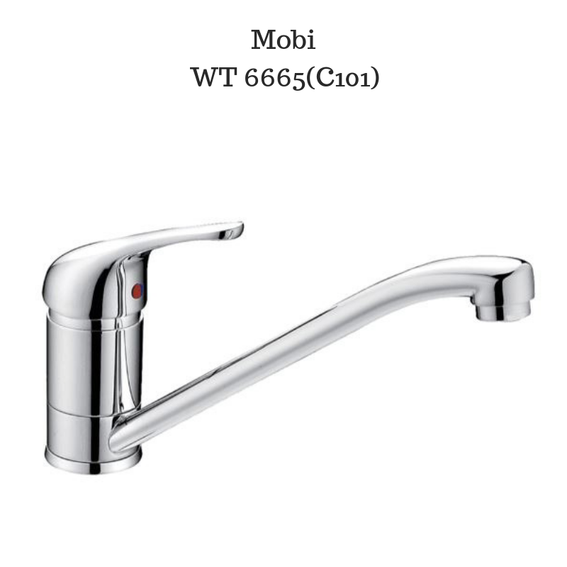 Mobi Swivel Kitchen mixer Polished Chrome - C101