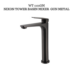Exon basin Mixer Gun Metal Tall