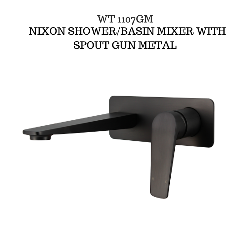 Exon Wall Mixer set Gun Metal