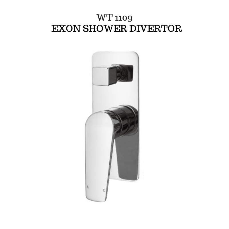 Exon Shower and Bath mixer with Diverter Polished Chrome