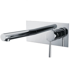 Pin Handle Wall Mixer set with Straight Spout Polished Chrome - WT 708
