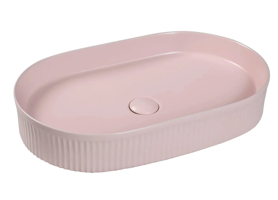 KENSINGTON OVAL BASIN MATTE PINK 580X360MM