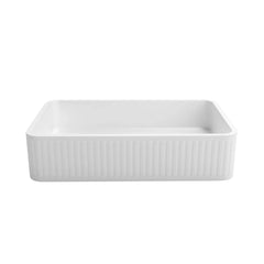 HUDSON SQUARE CONCRETE WHITE BASIN 520X320mm