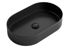 KENSINGTON OVAL BASIN MATTE BLACK 560X350mm