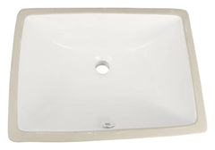 Square Ceramic Under Mount Basin Gloss White 465x345mm