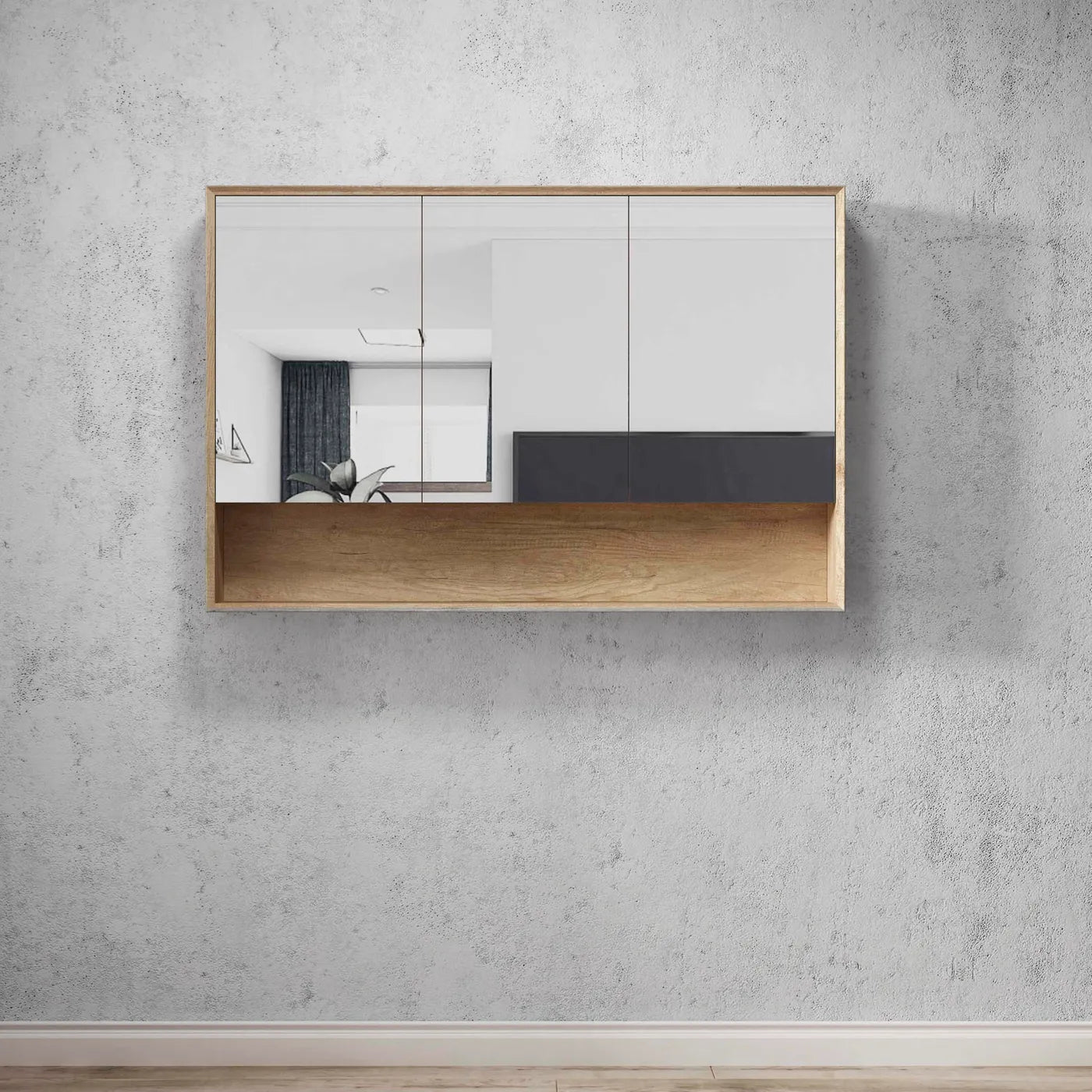 Byron Natural Oak Shaving Cabinet