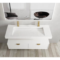 MOONLIGHT Marble Style Wall Hung Basin 1200mm