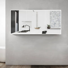 Moonlight LED Shaving Cabinet  With Solid Surface Stone Edge