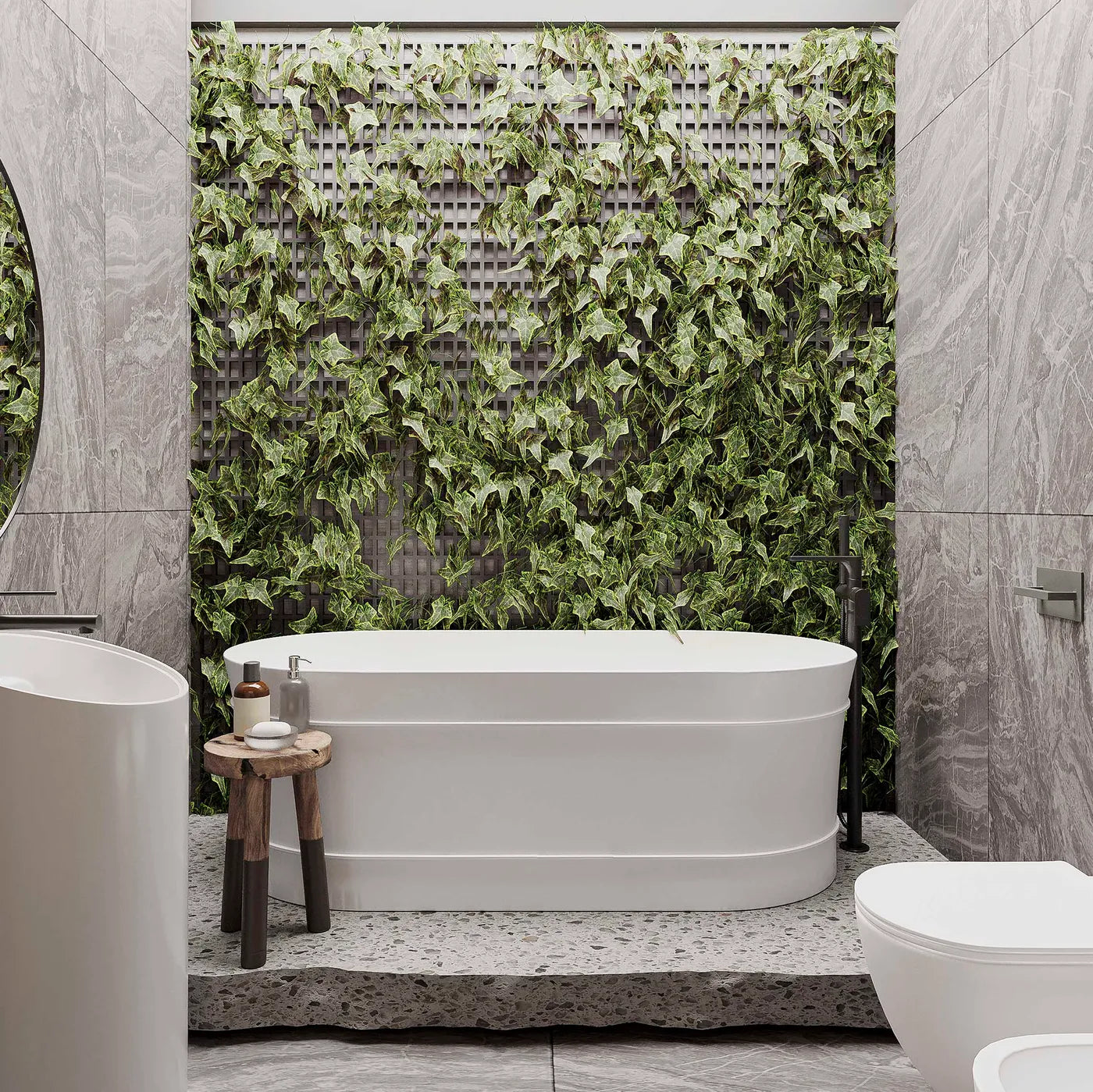 Hamptons FREESTANDING BATH 1500mm  Gloss White