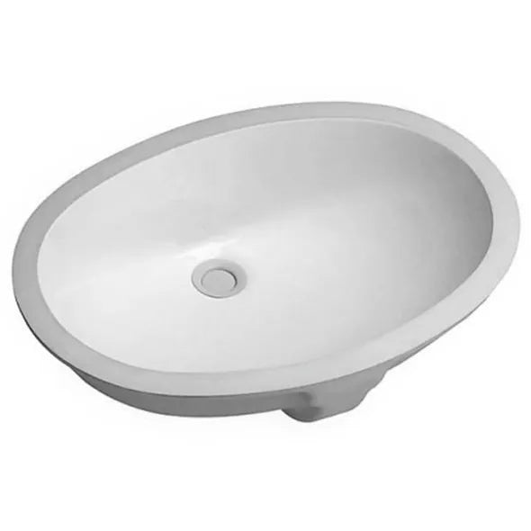 Oval Under Mount Basin Gloss White 545x425mm