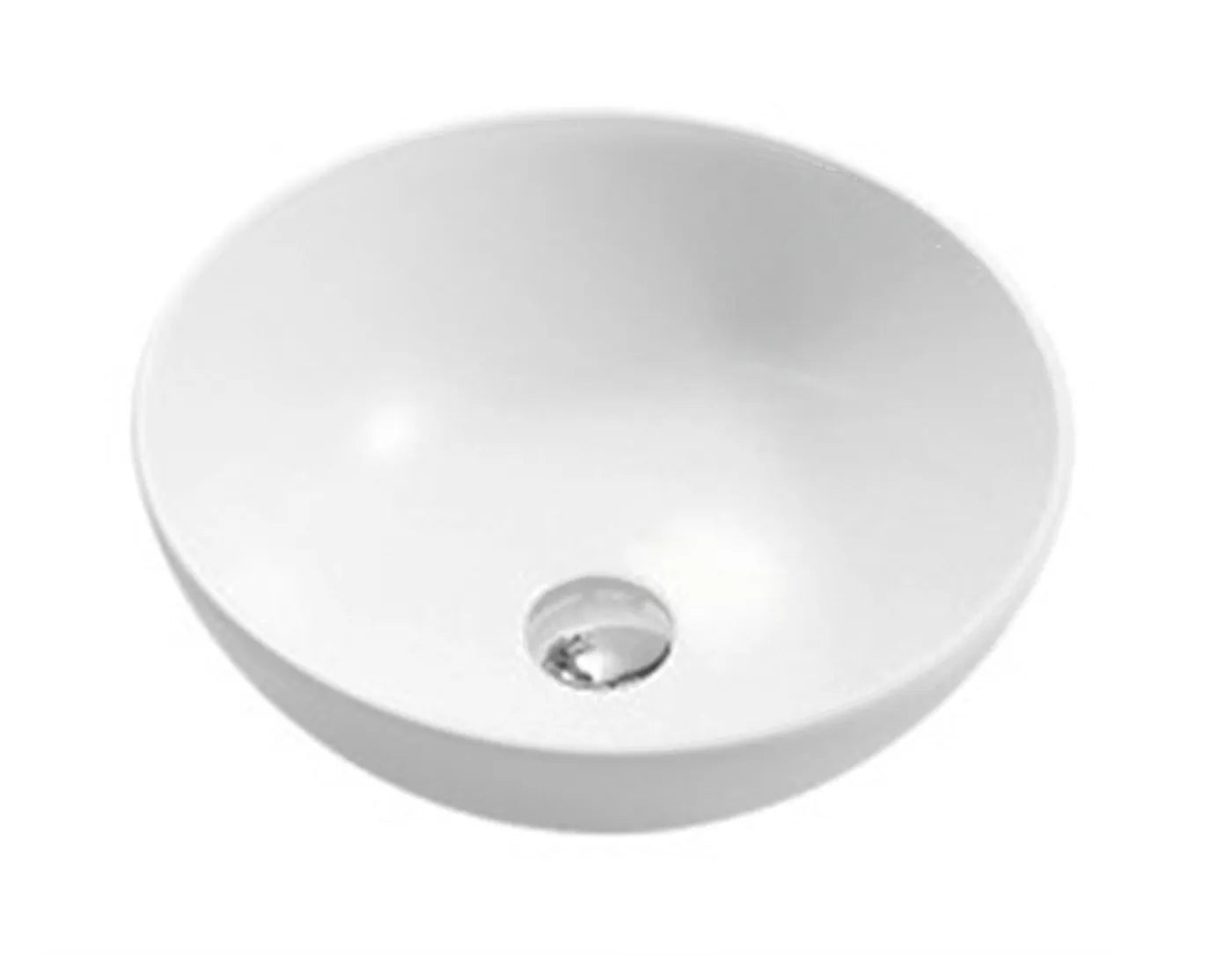 Bondi Round Basin Gloss White 400mm