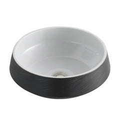 ZEN BLACK WHITE BASIN 410mm