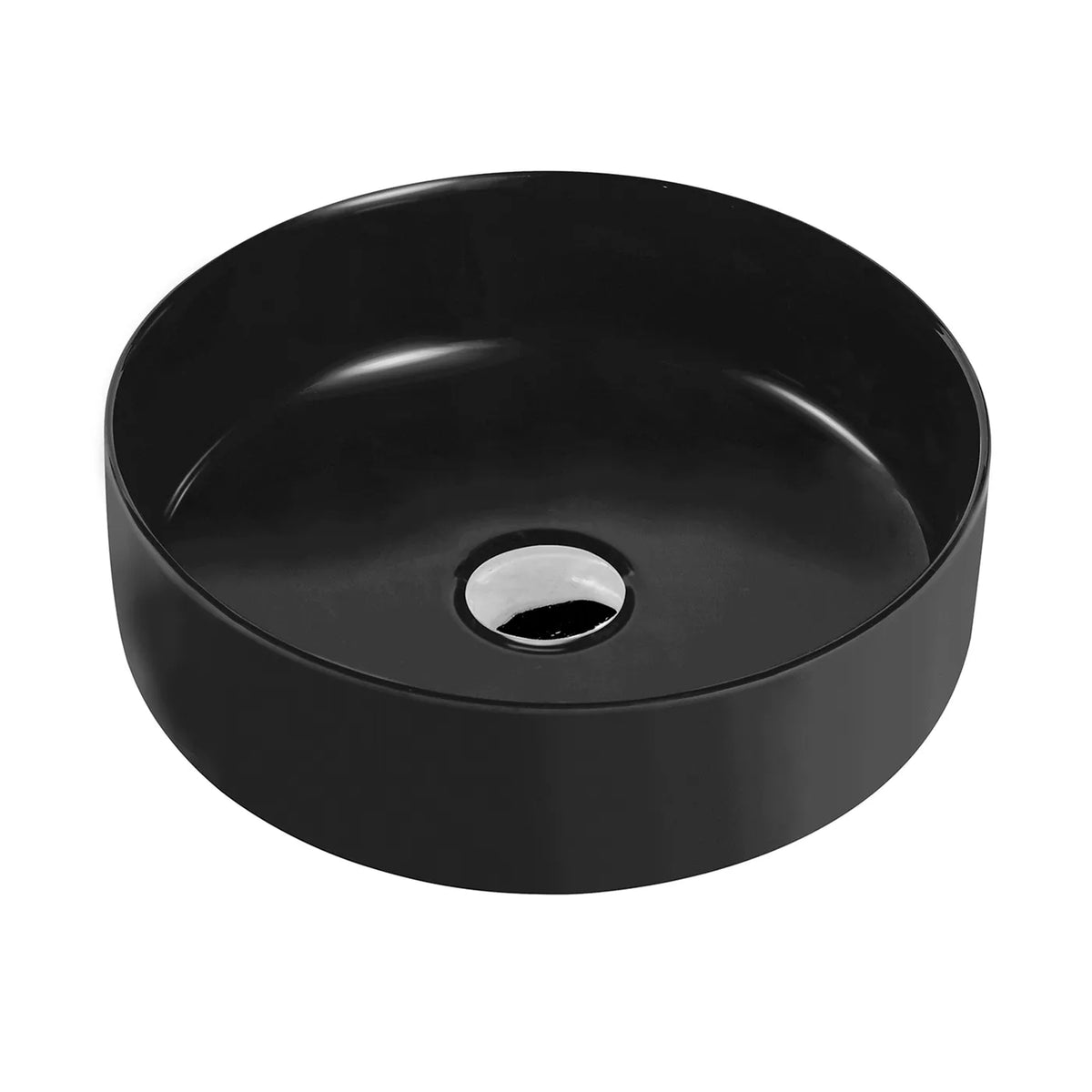 Radius Ultra Slim Round Basin Matte Black 355mm