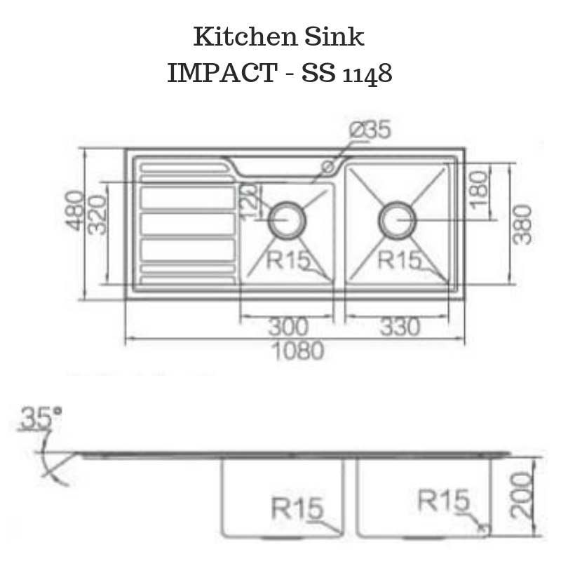 Stainless Steel Kitchen sink - SS 1148