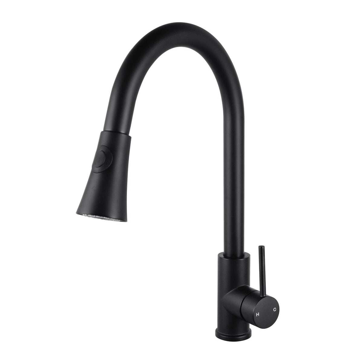 Round Black Pull Out Vintage Kitchen Sink Mixer Tap OX1023.KM