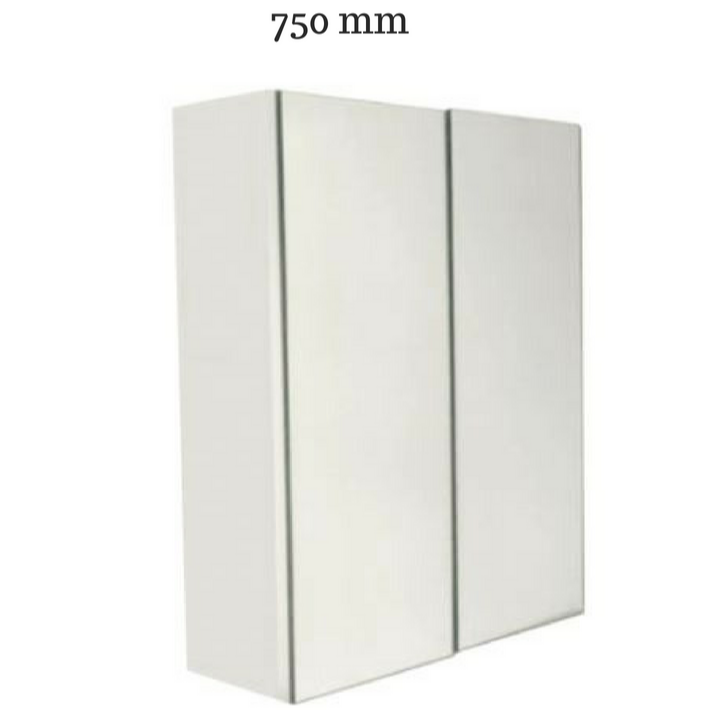 750mm Mirror Cabinet - MIRO75P White