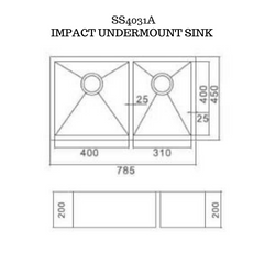 Stainless  Steel Kitchen Sink - SS4031A