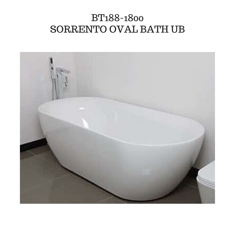 BT188 Sorrento Oval Shape Bathtub