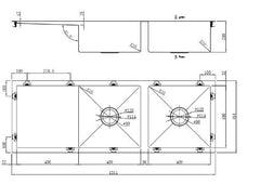 Stainless Steel Kitchen Sink - SS 1346